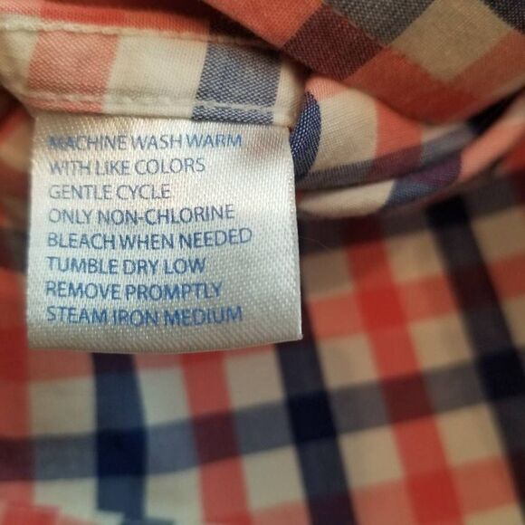 Southern Tide Pink Blue Plaid Button Down Small - Picture 9 of 9